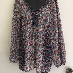 Long sleeve boho top